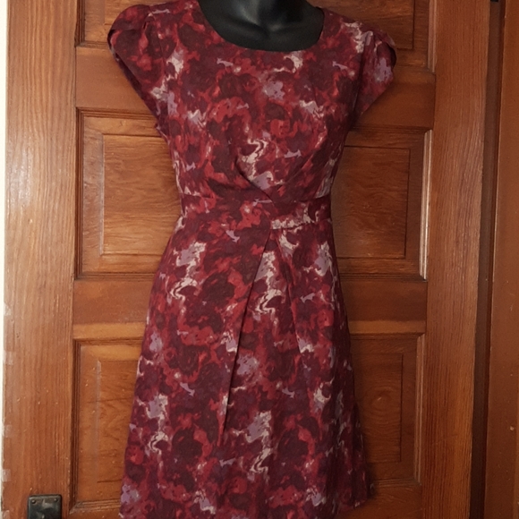 Forever 21 Dresses & Skirts - F21 Wine Watercolor Minidress